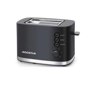 Aigostar 2 szeletes kenyérpirító, 800W, 220-240V, - fekete (B30202J4R)