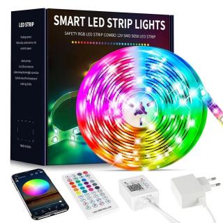 Beaeet 10 m-es LED-szalag távirányítóval, alkalmazás vezérléssel és zeneszinkronizálással (DD-181...