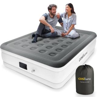 Cosi Home Premium King felfújható matrac, beépített pumpával, 203x152x48cm - fehér/szürke (CH-ABK...