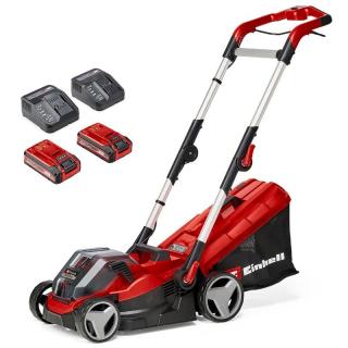 Einhell Rasparro 36/34 akkumulátoros fűnyíró, 34cm, 30lit, 25-65mm, 2x3.0Ah, 2x töltő (3413222)...