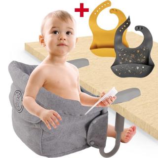 El Petit Príncep Trona összecsukható baba etetőszék, hordtáskában ajándék 2 db szilikon előkével...