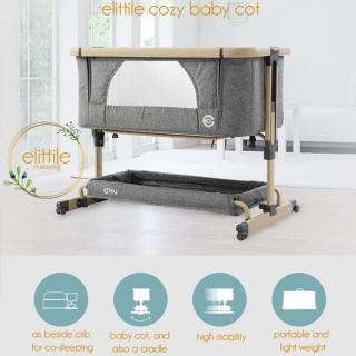 Elittile Cozy összecsukható  babaágy-utazóágy ringató funkcióval, hordtáskában