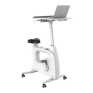 Ergoworks Deskbike szobakerékpár asztallal, lcd kijelzővel, 130kg - fehér (F209DT)