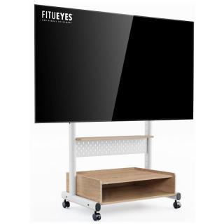 FITUEYES görgős TV állvány, állítható magassággal, polccal, 40 -85 , 60kg-os teherbírás...