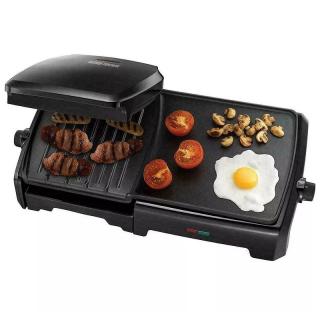 George Foreman kontakt grill és grill lap, 1800W - fekete (23450)