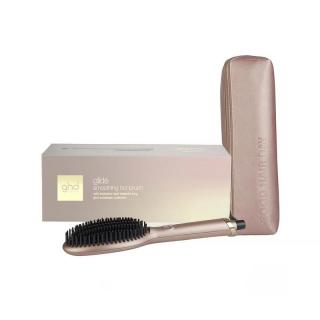 GHD Glide meleglevegős hajkefe - napsütötte bronz, arany díszítéssel (limitált kiadás)