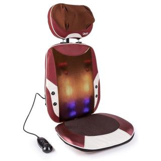 Global Relax Mantra masszázsülés, shiatsu masszázshoz, fűtéssel, 220V, 60W - bordó