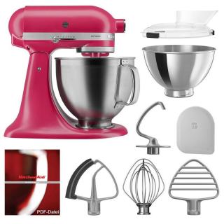 KitchenAid Artisan konyhai robotgép, tartozékokkal, 4,8lit - hibiscus (5KSM195PSEHI)