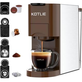 Kotlie AC-513K 4az1-ben kávéfőző, 1450W - barna/rozsdamentes acél (min. szállítássérült)
