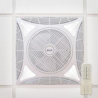 Ledme mennyezeti ventilátor, világítással, távirányítóval, 68W, 55x55cm, 1172lm, 6000K - fehér (L...