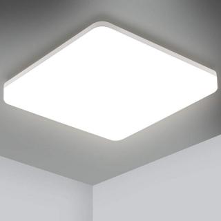 Oeegoo mennyezeti led lámpa, 18W, 2700K, 1800lum, IP44, 28x28x4.8cm - fehér