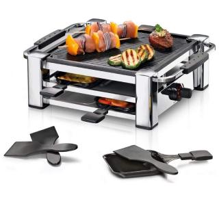 Rommelsbacher RCC 1000 Fashion raclette grillsütő, 4 személyes, 1000W - inox