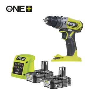 Ryobi ONE+ R18PD2-215G 18v akkus ütvefúró, csavarbehajtó 2akku, töltő (5133005302)