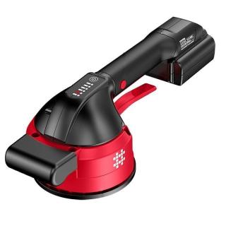 SHIJING akkumulátoros 6 sebességes, vákuumos lapvibrátor, 16.8V, szállítókofferben - piros/fekete...