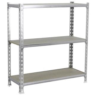 Simon Rack Maderclick Superplus 3 szintes fém polc, 100x110x40cm, 600kg-os teherbírással - horgan...