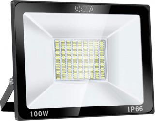 Solla kültéri LED reflektor, 100W, IP66, 6000K, 8000lm - fekete