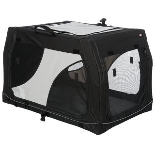 Trixie Vario mobil utazó kennel L-es, 99x67x61/71cm, hordtáskával - fekete/szürke (39724)