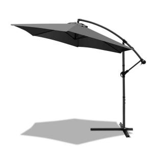Vounot konzolos napernyő, állvánnyal, takaróval, szellőztetővel, 3m - szürke (DI103259)