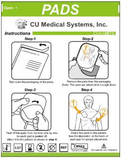 CU Medical i-PAD SP1 elektróda (Felnőtteken és gyermekeken is)