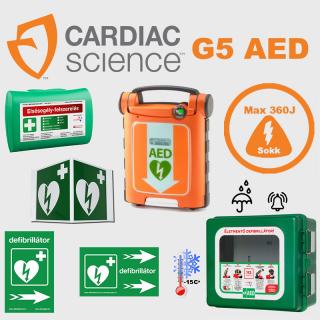 Ipari csomag2: CardiacScience G5 (automata) Fűtött, por és vízálló tárolóval ()