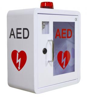 WAP'R fehér beltéri zárható riasztós defibrillátor szekrény