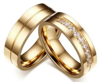 Arany színű nemesacél gyűrű-10 (férfi változat)