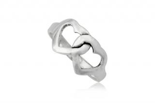 Ezüst szív alakú gyűrű-9