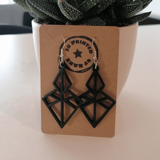Geometria - 3D Nyomtatott Fülbevaló