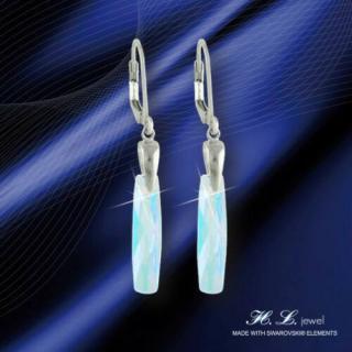 H. L. Jewel Swarovski® kristályos fülbevaló - Bagett Crystal AB