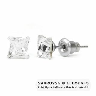 Jazzy átlátszó Swarovski® kristályos fülbevaló - Twister Crystal