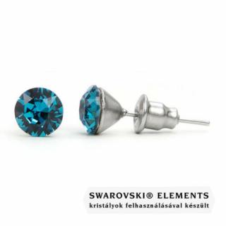 Jazzy kék Swarovski® kristályos fülbevaló - Indicolite