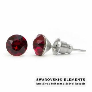 Jazzy piros Swarovski® kristályos fülbevaló "Taurus" - Siam