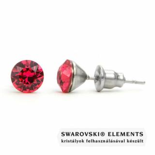 Jazzy rózsaszín Swarovski® kristályos fülbevaló - Indian Pink