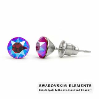 Jazzy rózsaszín Swarovski® kristályos fülbevaló - Light Siam Shimmer