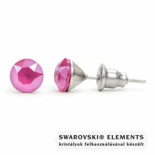 Jazzy rózsaszín Swarovski® kristályos fülbevaló - Peony Pink