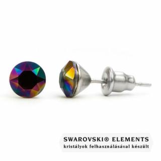 Jazzy színes Swarovski® kristályos fülbevaló - Rainbow Dark