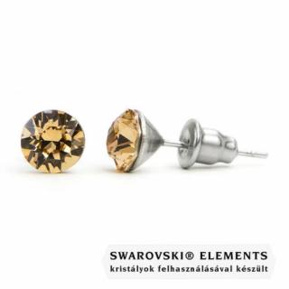 Jazzy világos barna Swarovski® kristályos fülbevaló - Light Colorado Topaz
