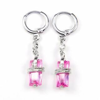 Mora Swarovski kristályos fülbevaló - Pink