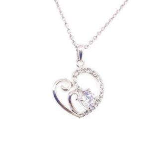 Motívumos Szíves, Swarovski kristályos nyaklánc