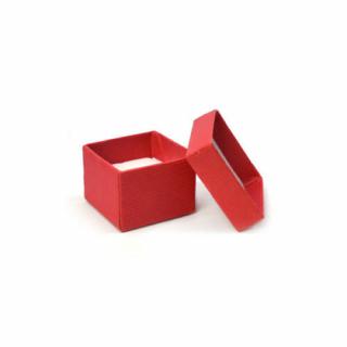 Piros színű ékszertartó doboz (gyűrű, fülbevaló)
