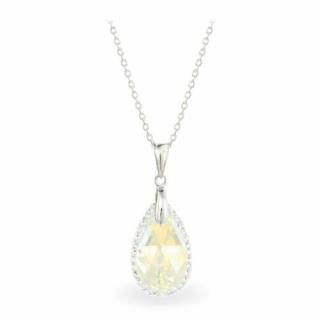 Swarovski® kristályos ezüst nyaklánc - LA MARIA Drop Crystal AB