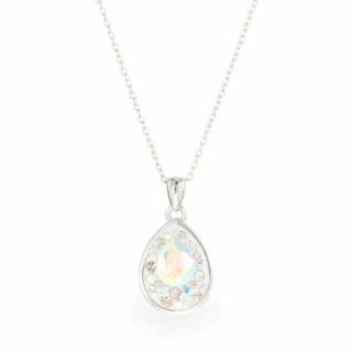 Swarovski® kristályos ezüst nyaklánc - Raindrop Crystal