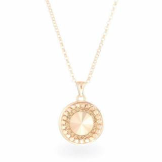 Swarovski® kristályos ezüst nyaklánc - Rivoli Orbit Gold