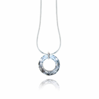 Swarovski® kristályos nemesacél nyaklánc - 20 mm - cosmic ring  - crystal