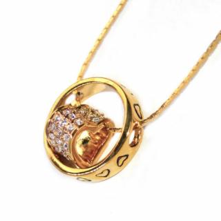 Swarovski kristályos nyaklánc Gyűrű szívvel