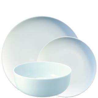 LSA Dine porcelán étkészlet, 12 darabos szett, fehér