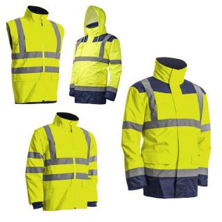 Coverguard Kanata 4/1 Hi-Viz Sárga/Kék Pe Kabát