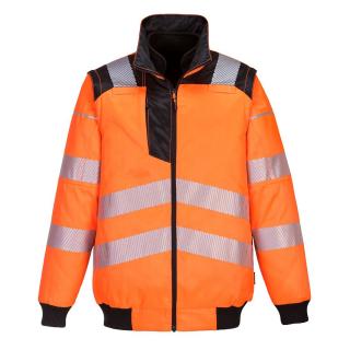 Portwest PW3 Hi-Vis 3-in-1 Pilóta Kabát Narancs/Fekete