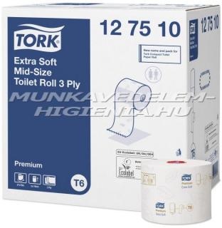 Tork T6 Premium Kompakt Toalettpapír Tekercs Extra Soft