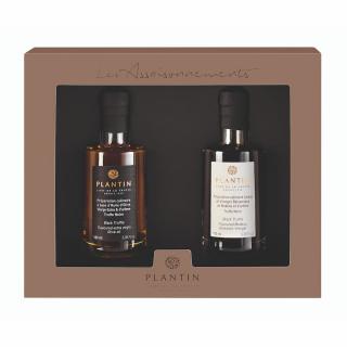 Ajándékcsomag OIL & VINEGAR, extra szűz olívaolaj és balzsamecet, 2 x 100 ml, PLANTIN